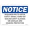 Signmission OSHA Sign, Required PPE To Enter Shoes Hard, 18in X 12in Plastic, 18" W, 12" H, Landscap OS-NS-P-1218-L-18047 - alternate 1